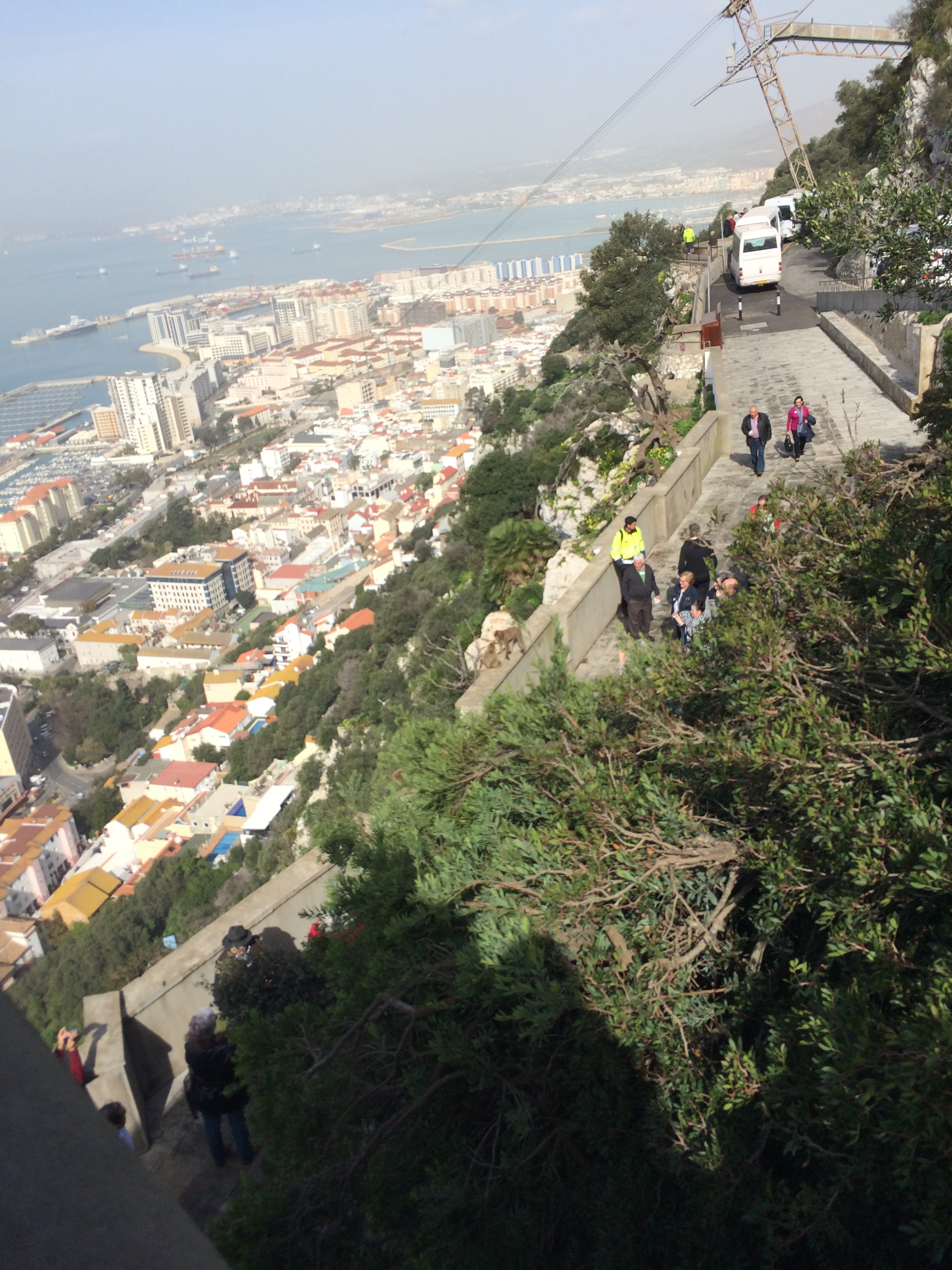 Image from the top of the rock of Gibraltar