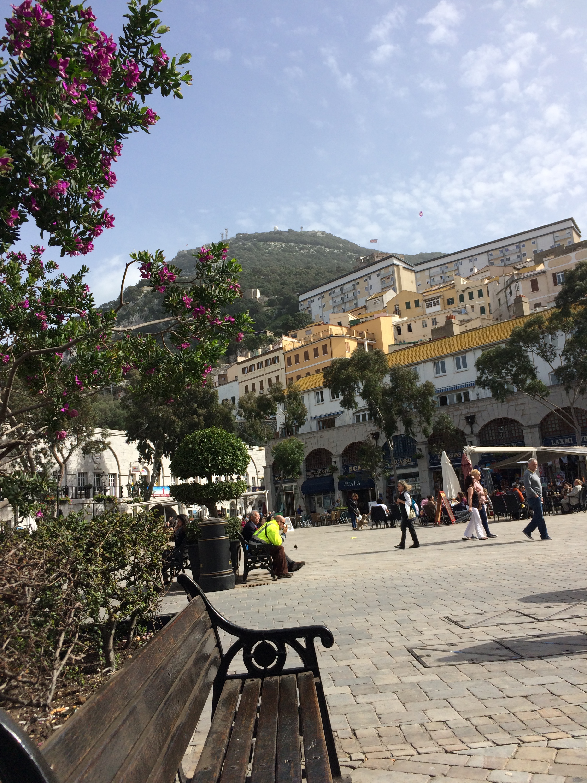 Image in the main square in Gibraltar